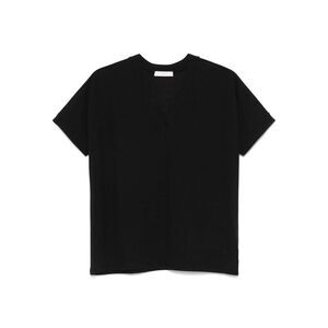 ZANONE Women's V-Neck Short Sleeve T-Shirt Women BLACK Sweaters & Knitwear